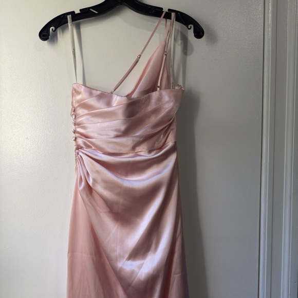 Galina Signature Bridesmaid One-Shoulder Satin Dress - Picture 6 of 16